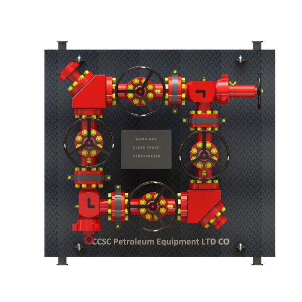 Choke manifold 3 1/16 inch 15000psi C/W 4 gate valves, 1 adjustable choke, 1