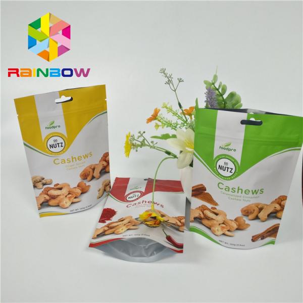 Custom Plastic Mylar Resealable Stand Up Pouches Holographic Cosmetics Packaging