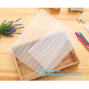 Document File Packaging Biodegradable Slider Packaging, Coex Bags, Translucent