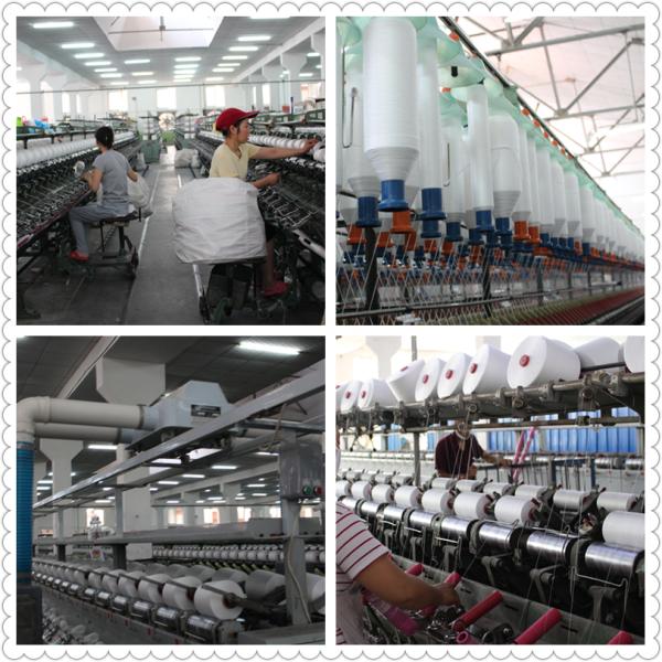 Raw White / Bleached White 40s/2 Ring Spun Polyester Yarn Baby Cone