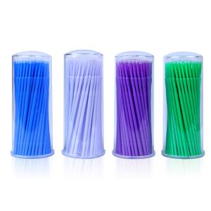 Disposable Microbrush Tattoo Accessories For Eyelash , Eyebrow Cleaning