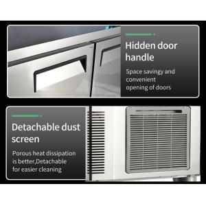 R600a/R290a Stainless Steel 304/201 Sandwich Prep Table Fridge for Restaurant