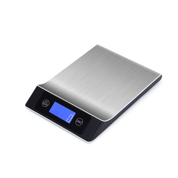 CE ROHS FCC Certified Kitchen Scale Accurate Food Diet Weighing 5kg 10kg Stainless Steel Balance Scale with Scale Tray