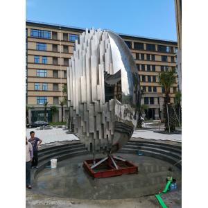 Logo Large Outdoor Metal Sculpture 10000 Mm Stainless Steel Mirror Sculpture