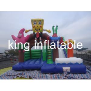 Quality Spong Bob Inflatable Jumping Castle Commercial Inflatable Bouncers With Cartoons for sale