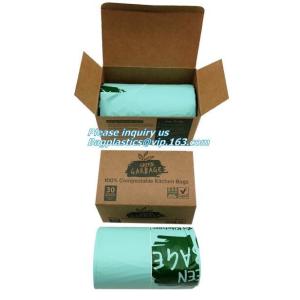 Plastarch Bio Eco Biodegradable Compost Plastic Drawstring Garbage Bags,