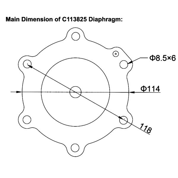 ASCO 1.5 inch Diaphragm C113825 Suitable For SCG353A045 Pulse Valve Diaphragm Repair Kit