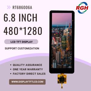 Quality 6.88&quot; 480×1280 TFT LCD Touch Screen Module , Fast 30ms Response , Wide Temperature Operation for sale