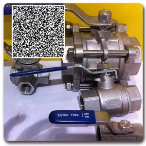 China Stainless steel panel mounted straight 1/4 npt ball valve on sale