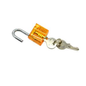 Mini-version Transparent Yellow Practice Lock Locksmith Tools