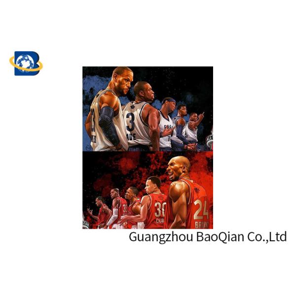 Custom Printing 3D Lenticular Poster PET Flip Image High Definition NBA Star Poster