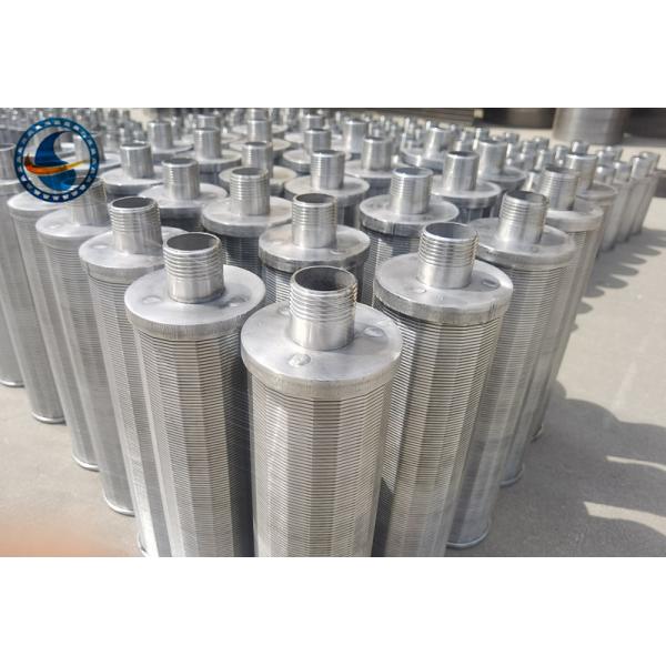 0.5mm Slot Stainless Steel 316l Wedge Wire Screen Nozzle With 1" Male Threaded