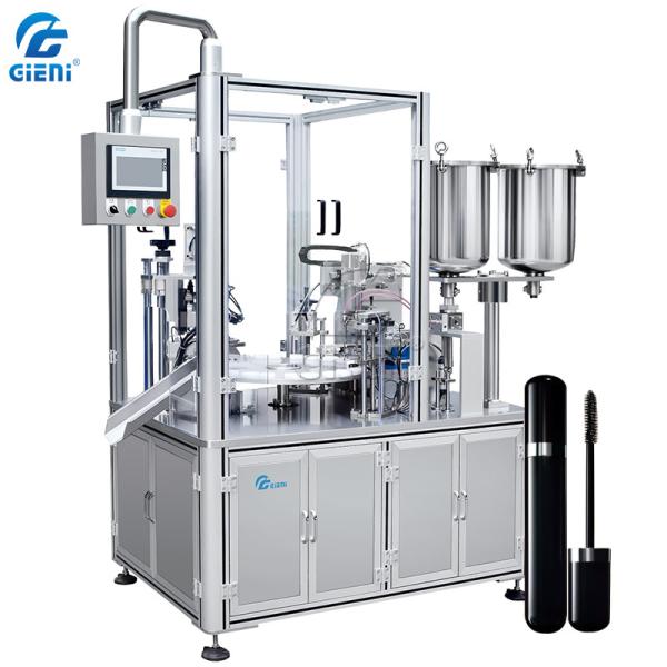 Buy Semi Auto Rotary 15L Tank Lip Gloss Filling Machine at wholesale prices