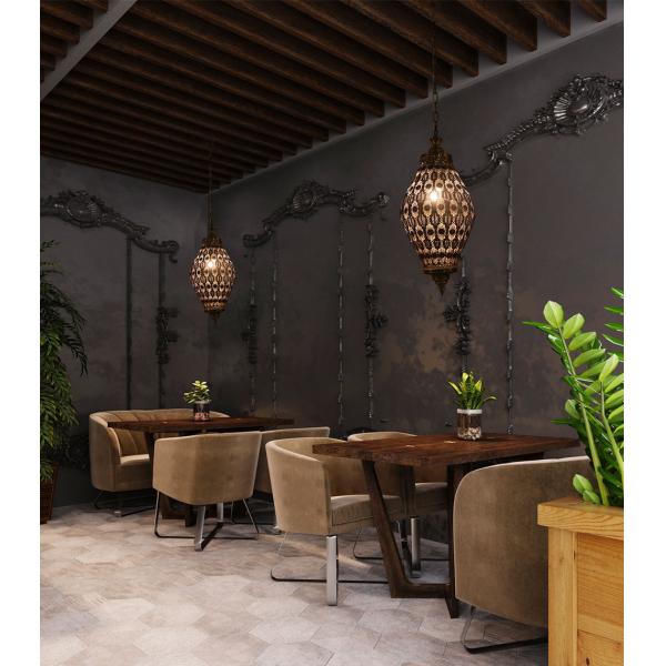 Metal Hollow Hanging Light Morocco Exotic Pendant Light for Turkish Southeast Asia Cloth Shop Light(WH-DC-20)