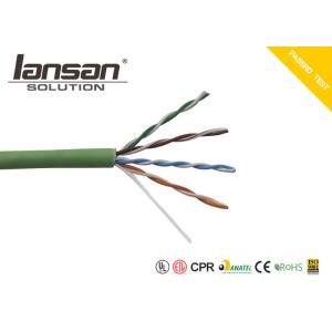 HDPE FTP 305m / Roll PVC Cat5e Lan Cable 0.50mm Copper Clad Aluminum
