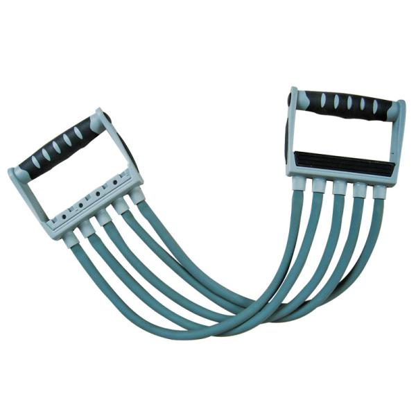 Buy Soft Resistance Gym Crossfit Equipment 205cm Exercise Chest Expander Latex at wholesale prices