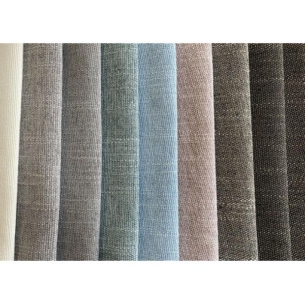 Brushed Linen Sofa Fabric Faux Slub Effect Home Textile