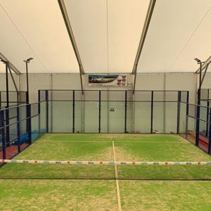 Visible Padel LED Tennis Court Wheelchair Accessible With Artificial Grass
