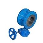 Hand Operated Ductile Iron Flanged Butterfly Valves For Potable Water