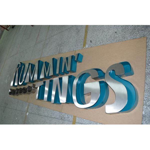 Mirror Polished Decorative Metal Letters 2mm -40mm Stainless Steel Lettering Signage