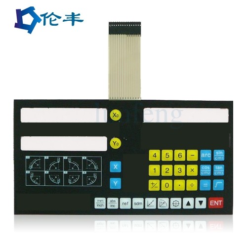 Buy Green LED Membrane Keypad 1mm 1.5mm Pitch  Plastic at wholesale prices