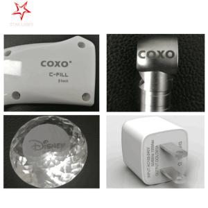 Electronic Component Flying Laser Marking Machine Industrial PVC / Cable Etcher