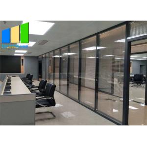 Aluminum Frame Soundproof Glass Partition Full Height Office Wall Divider
