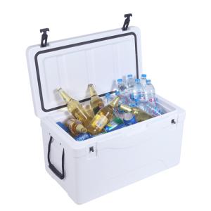 LLDPE Portable Ice Cream Cooler Box 63QT Plastic Chiller Box