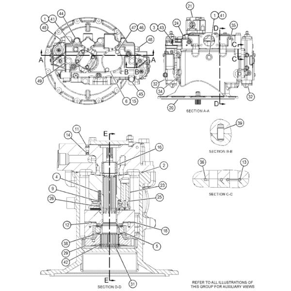 353-5829 3535829 Ball Guide Excavator Spare Parts For C4.4 313D 314C