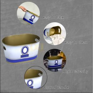 DADI Elliptic Personalized Tinplate Ice Bucket Luxury Engraved Drinks Cooler