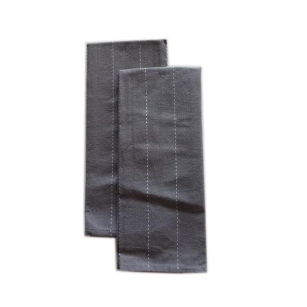 Buy Yarn Dyed Cotton Kitchen Towel Tea Towel Cups Cushion Towel ,Gray with White Strip at wholesale prices