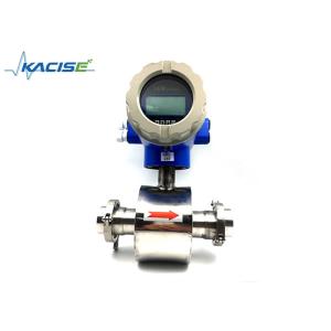 Wine / Alcohol Electromagnetic Flow Meter With Triclamp Sanitary Connections
