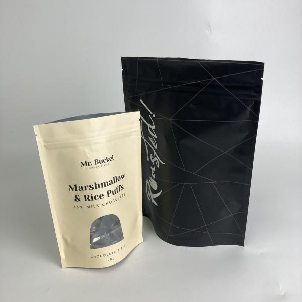 Buy Food Packaging Custom Stand Up Pouch Resealable Waterproof Biodegradable at wholesale prices
