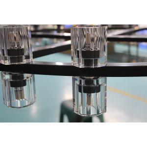 Elegant Chrome Finish Crystal Chandelier in 140CM Diameter