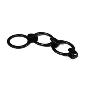 Customized Black Nylon Coated Bra Strap J Hook 10mm