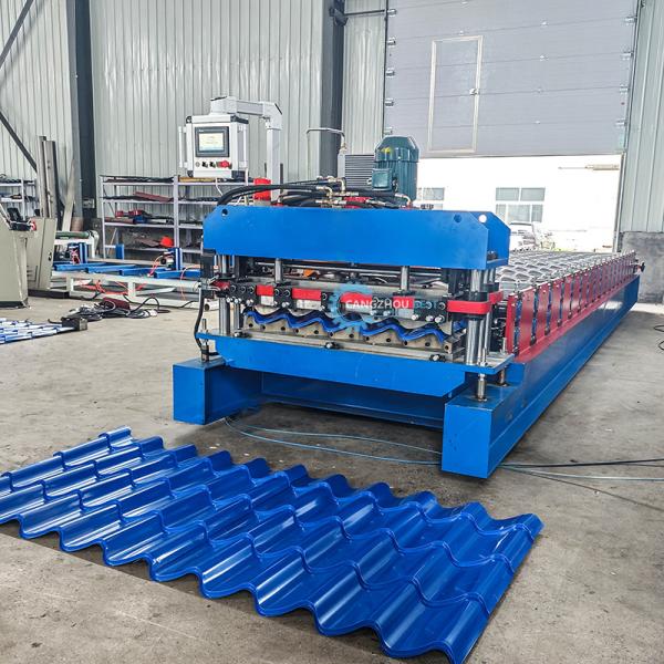 Buy PPGI GI Steel Profile Zee Tile Roll Forming Machine With High Precision Within 1mm at wholesale prices