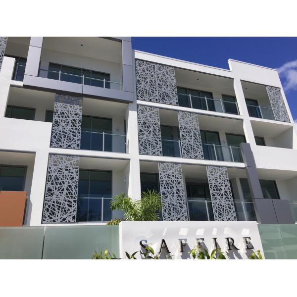 Metallic Color Aluminum Perforated Panels For Hotels/Villa/Lobby Interior