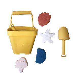 Durable Silicone Beach Toys Food Grade Silicone Beach Bucket Set For Kids