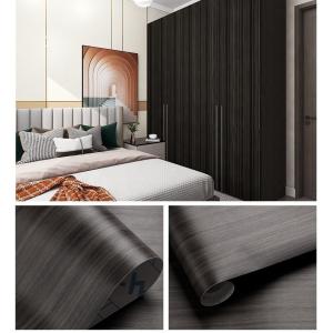 Home Decor Wood Grain Design Self Adhesive Furniture Film Waterproof Wallpaper