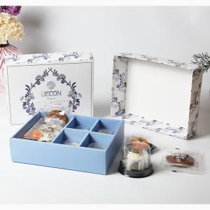 Elegant Partitioned Cookie Gift Box Customizable Packaging Foldable Design
