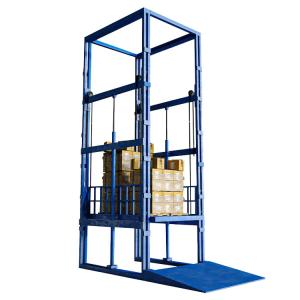 2000kg-5000kg Hydraulic Cargo Lift Four Post Industrial Goods Lift
