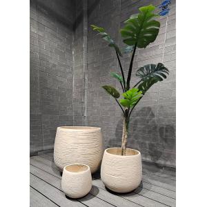Modern Fiber Clay Planter D430*H480 Enhance Your Plant Display