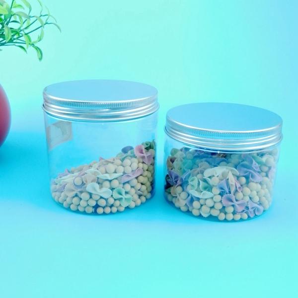 Buy Kitchen Countertop 400ML Plastic Screw Cap Jars Shrink Wrap Logo at wholesale prices