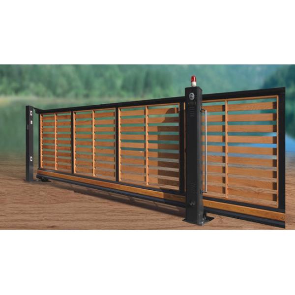 Buy Residential Wooden Cladded Motorized Automatic Cantilever slide Gate at wholesale prices