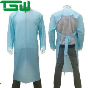 Quality Waterproof Disposable CPE Gowns 120x110cm For Particle Isolation for sale