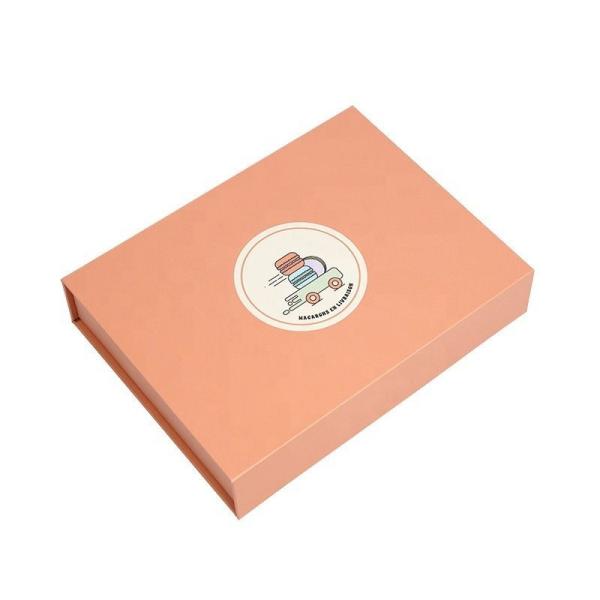 Eco Friendly Pink Party Chocolate Cookie Kraft Paper Boxes Dessert Box Chocolate Packaging Gift Magnetic Box with Dividers