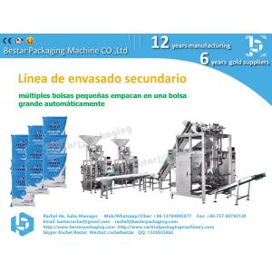 Big Pouch Stacker Packing Machine For Stacking Various Small Bags