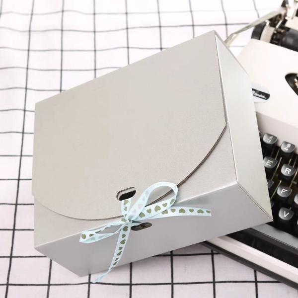 Cardboard Fancy Packaging Box Glossy / Matte Lamination Rectangular Fold Box