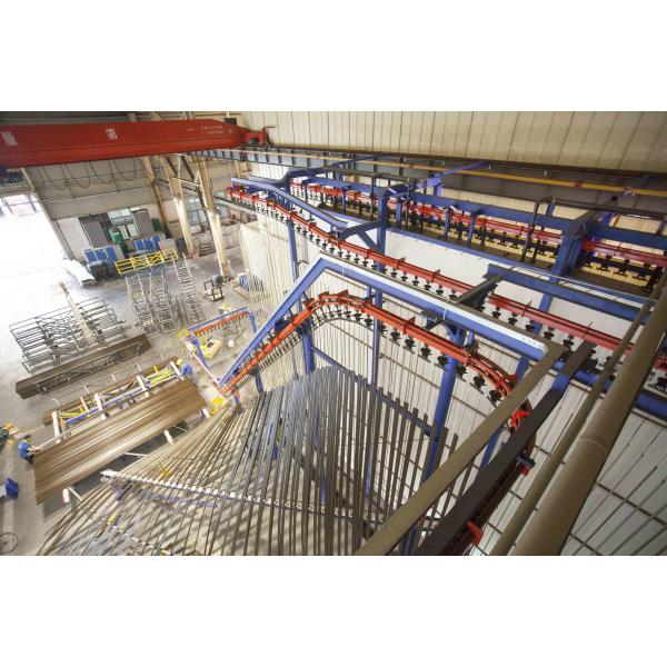 Multiple Electric Control Cabinet Vertical Powder Coating Line For Aluminium