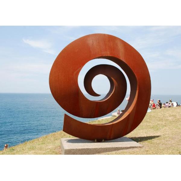 Weather Resistant Facete Corten Steel Sculpture 2.5mm Thickness / 180cm Height